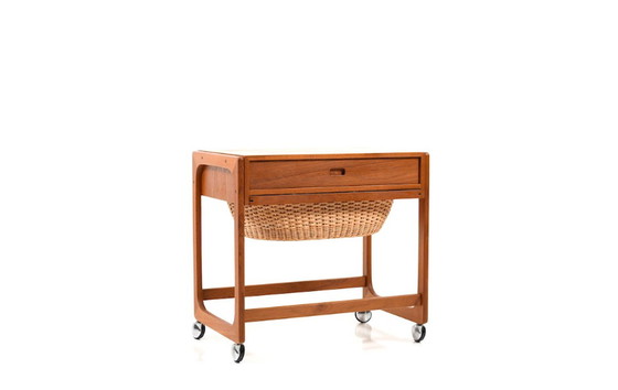 Image 1 of Danish Teak Sewing Table, 1960s