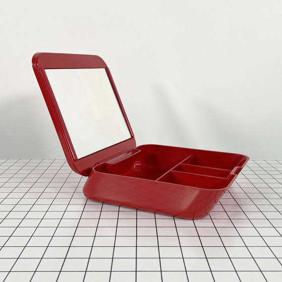 Image 1 of Red Vanity Box By Makio Hasuike For Gedy, 1970S