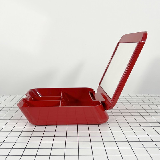 Image 1 of Red Vanity Box By Makio Hasuike For Gedy, 1970S