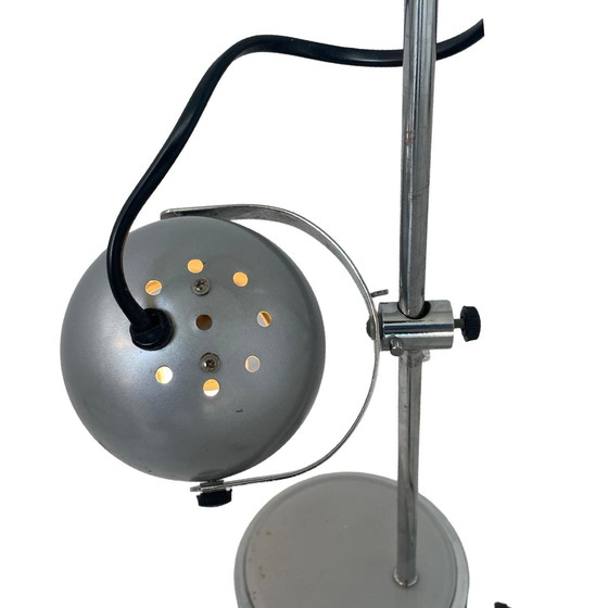 Image 1 of Leitmotiv lamp with eyeball shade - gray chrome