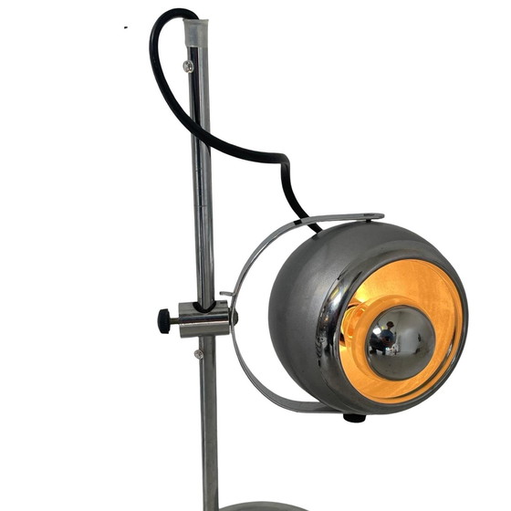 Image 1 of Leitmotiv lamp with eyeball shade - gray chrome