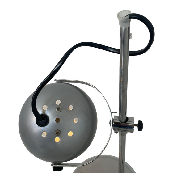 Image 1 of Leitmotiv lamp with eyeball shade - gray chrome