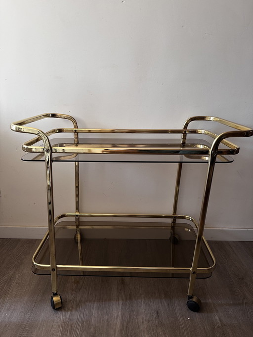 Hollywood Regency Serving Cart