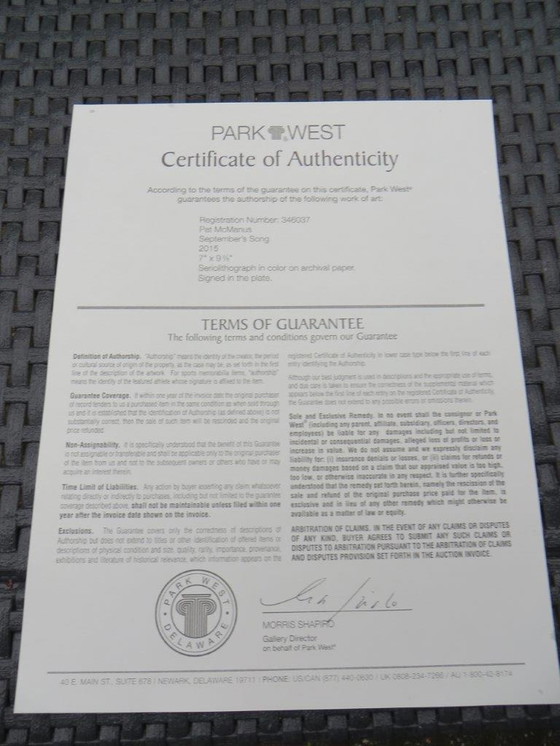 Image 1 of Pat McManus "Septembers Song" Eland hert litho