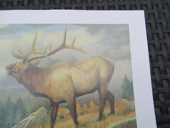 Image 1 of Pat McManus "Septembers Song" Eland hert litho