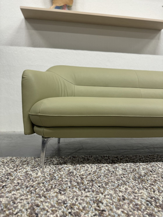 Image 1 of Leolux Lindo Sofa 3 Seater Senso Wasabi Leather