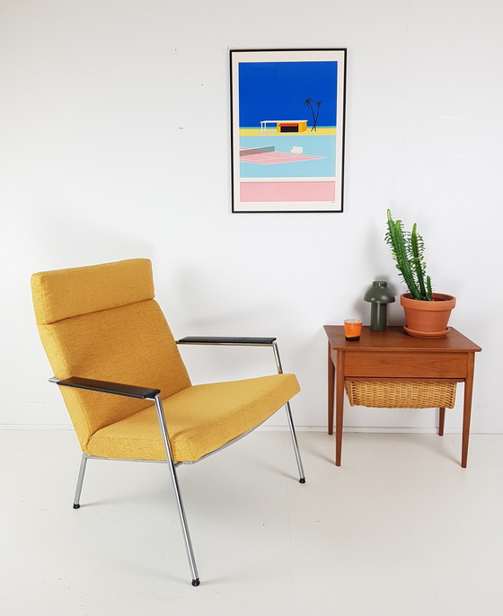 Image 1 of Harvink armchair yellow newly upholstered