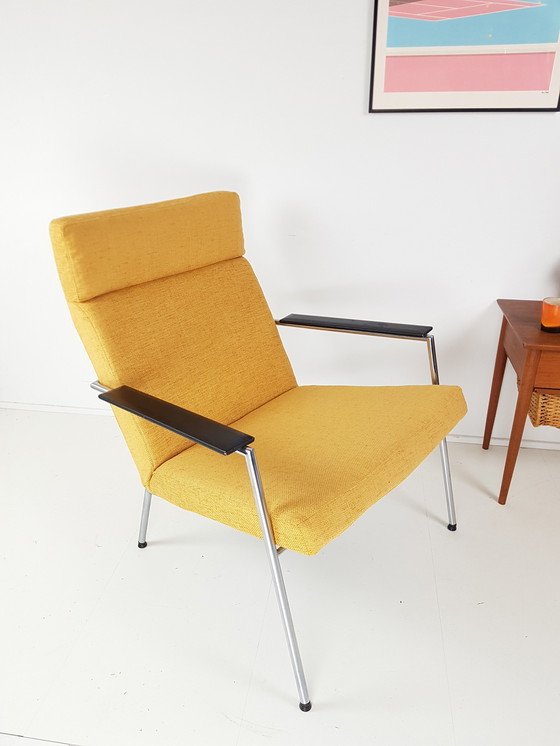 Image 1 of Harvink armchair yellow newly upholstered