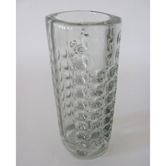 Image 1 of Vintage glass vase by Rudolf Jurnikl for Sklo Union, Czechoslovakia 1960