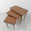 3x Vintage side tables, nesting tables mimiset - 1960s
