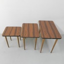 3x Tables d'appoint vintage, tables gigognes mimiset - 1960s