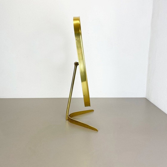 Image 1 of Vintage brass table mirror by Vereinigte Werkstätten Munich, Germany 1950s