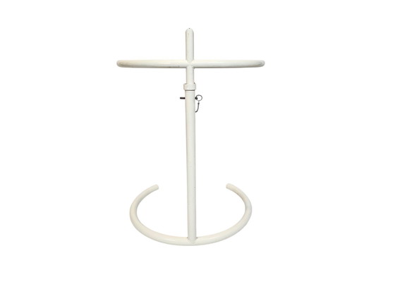 Image 1 of Design Side Table - Eileen Gray Style - Metal - Glass - 80s