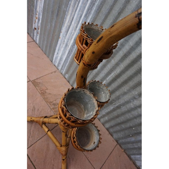 Image 1 of Vintage bamboo plant stand from Rohe Noordwolde, 1960