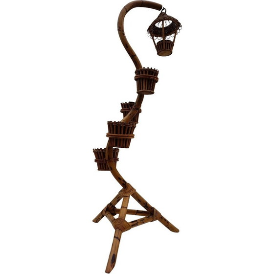 Image 1 of Vintage bamboo plant stand from Rohe Noordwolde, 1960