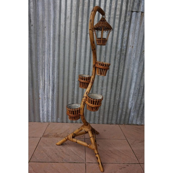Image 1 of Vintage bamboo plant stand from Rohe Noordwolde, 1960
