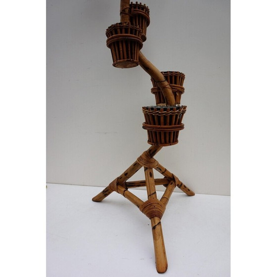 Image 1 of Vintage bamboo plant stand from Rohe Noordwolde, 1960