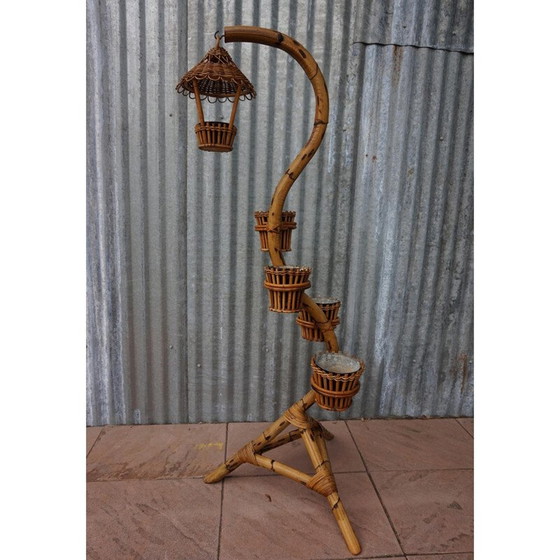 Image 1 of Vintage bamboo plant stand from Rohe Noordwolde, 1960