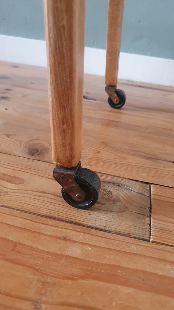 Image 1 of Vintage Trolley Bar Cart In Elegant Danish Style!