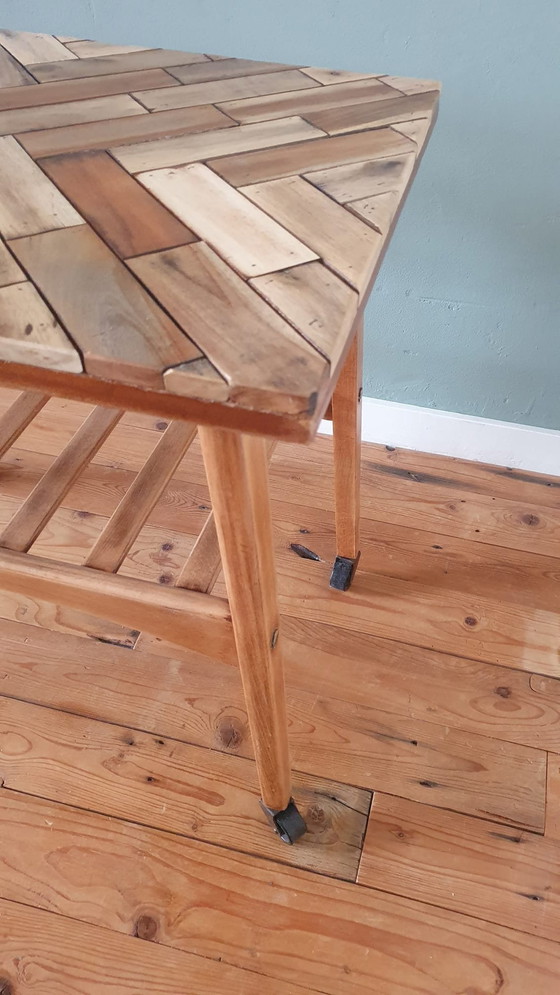 Image 1 of Vintage Trolley Bar Cart In Elegant Danish Style!