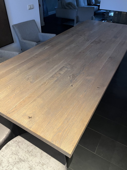 Dining Room Table Squareleg From Keyser And Co 2.60 Meters Long 1.00 Meters Wide 0.78 High