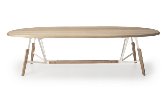 Image 1 of Oval oak table 280 cm design Alfredo Häberli for Quodes