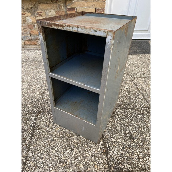 Image 1 of Vintage metal bedside table, 1950