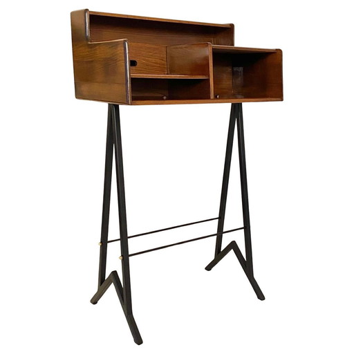 1X Wood Console Table By Fimsa, Italy 1960S