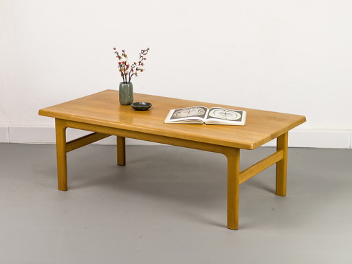 Solid Oak Coffee Table by Niels Bach, 1970s