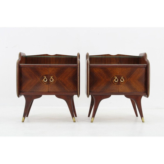 Image 1 of Pair of vintage night stands, Italy 1950s