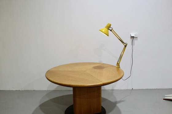 Image 1 of Lampe de bureau jaune vintage, lampe d'architecte - LEDU, 1970