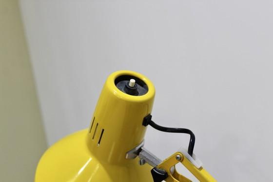 Image 1 of Lampe de bureau jaune vintage, lampe d'architecte - LEDU, 1970