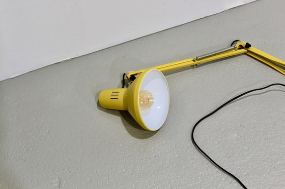 Image 1 of Lampe de bureau jaune vintage, lampe d'architecte - LEDU, 1970