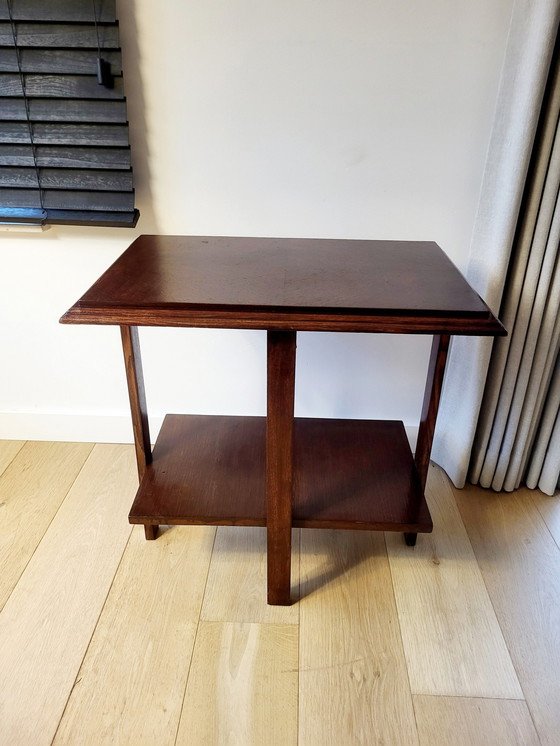 Image 1 of Art Deco Rectangular Side Table Or Plant Table