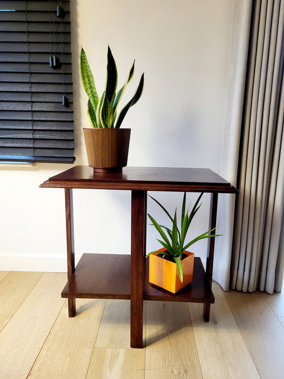 Image 1 of Art Deco Rectangular Side Table Or Plant Table