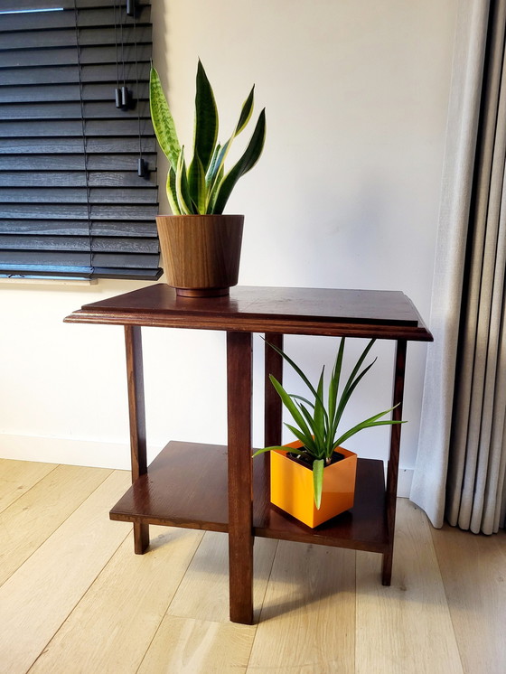 Image 1 of Art Deco Rectangular Side Table Or Plant Table