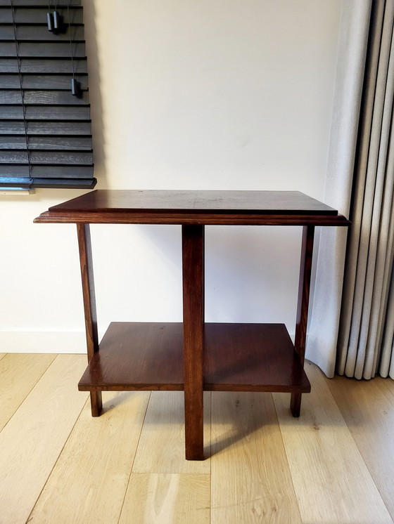 Image 1 of Art Deco Rectangular Side Table Or Plant Table