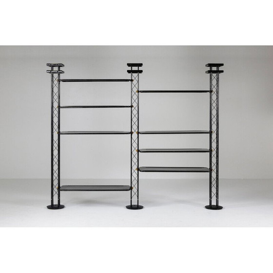 Image 1 of Vintage industrial post-modern shelving system by Orezero, Italy 1980