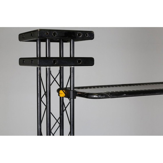 Image 1 of Vintage industrial post-modern shelving system by Orezero, Italy 1980