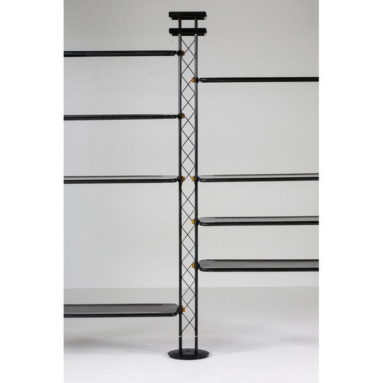 Image 1 of Vintage industrial post-modern shelving system by Orezero, Italy 1980