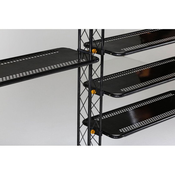 Image 1 of Vintage industrial post-modern shelving system by Orezero, Italy 1980