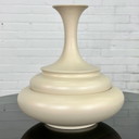 Italian cream colored vase ceramic
