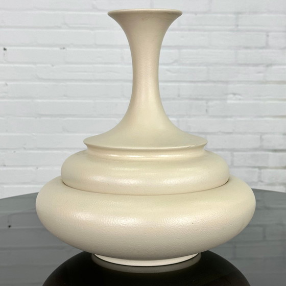 Image 1 of Vaso in ceramica italiana color crema