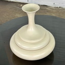 Italian cream colored vase ceramic