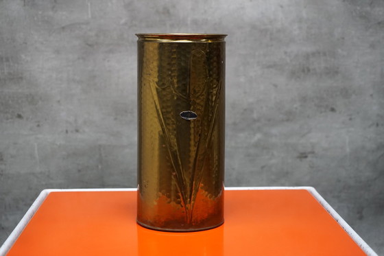 Image 1 of Gold-plated Regency umbrella stand, Germany, 1970s