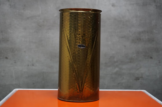 Image 1 of Gold-plated Regency umbrella stand, Germany, 1970s