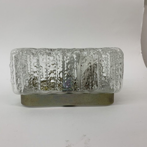 Image 1 of Lámpara de techo de cristal de mediados de siglo, década de 1970