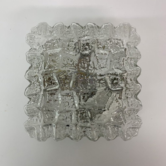 Image 1 of Lámpara de techo de cristal de mediados de siglo, década de 1970