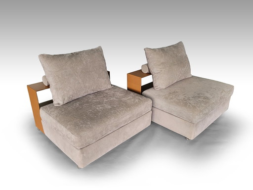 2X Flexform Groundpiece 1-Seat Sofa