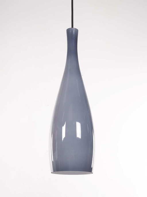 Jacob Eiler Bang - Blue / Gray Glass Pendant Lamp - Fog And Morup